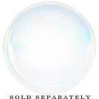 7/16 Double Flare Moonstone Saddle Plug