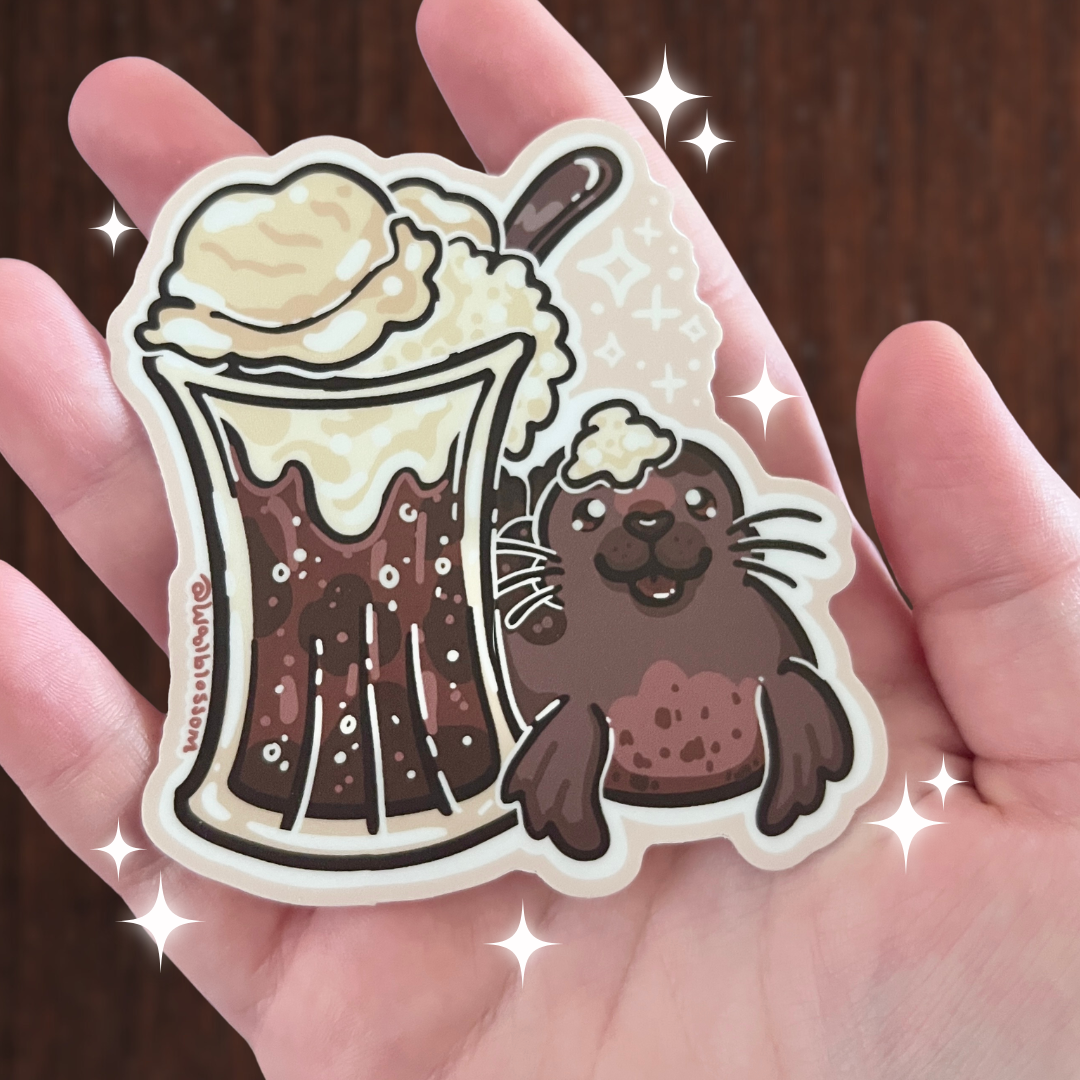 Root Beer Seal ~ Sticker