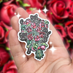 Rose Bouquet Cats ~ Sticker