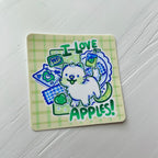 Apple Lover Kitty ~ Sticker