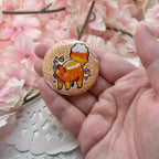 Candy Corn Skunk ~ Button