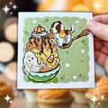 Candy Corn Sundae Basset Hound ~ Print
