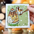 Candy Corn Sundae Basset Hound ~ Print