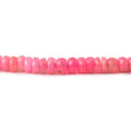 3-5.5mm Barbie Pink Ethiopian Opal faceted rondelle beads 18 inch 190 pieces