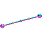 Ball Rainbow Anodized Titanium Industrial Project Bar 40mm