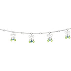 Zircon Blue Green Alluring Gem Butterfly Belly Chain