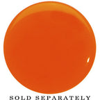 18mm Orange Neon Glitter Saddle Plug