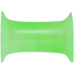 4G Thin Flexible Green Silicone Double Flare Tunnel Plug Set