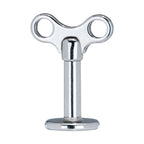 16G 6mm Steel Winding Key Top Labret Monroe Tragus