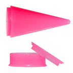 20mm Pink 2-in1 Acrylic Screw Fit Interchangeable Plug Tunnel