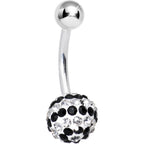 Striped Black Crystal Evolution Belly Ring