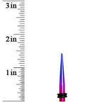 6G Blue Pink Fusion Acrylic Taper