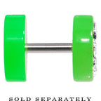 Green Acrylic Jeweled Star Cheater Plug