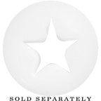 0G White Star Silicone Flexible Tunnel