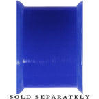 9/16 Blue Heart Silicone Flexible Tunnel