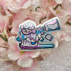 Sparkle Toothpaste Sprout ~ Pixie Dust Glitter Sticker