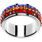 Size 6 - Rainbow Crystal Ferido Ring