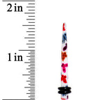 6G Multi Color Butterfly Acrylic Ear Taper