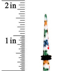 4G Multi Color Butterfly Acrylic Ear Taper
