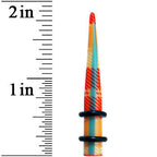 2G Acrylic Plaid Taper Ear Plug