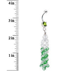 Green Dress to Impress Drop Belly Ring