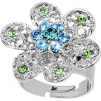 Persuasive Petals Flower Adjustable Ring