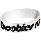 Black White Green Boobies Rule Awareness for Breast Cancer Bracelet
