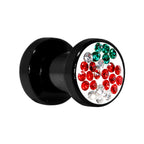 4G Cherry Ferido Crystal Acrylic Screw Fit Tunnel