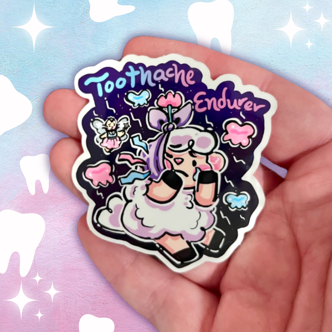 "Toothache Endurer" Sprout ~ Sticker