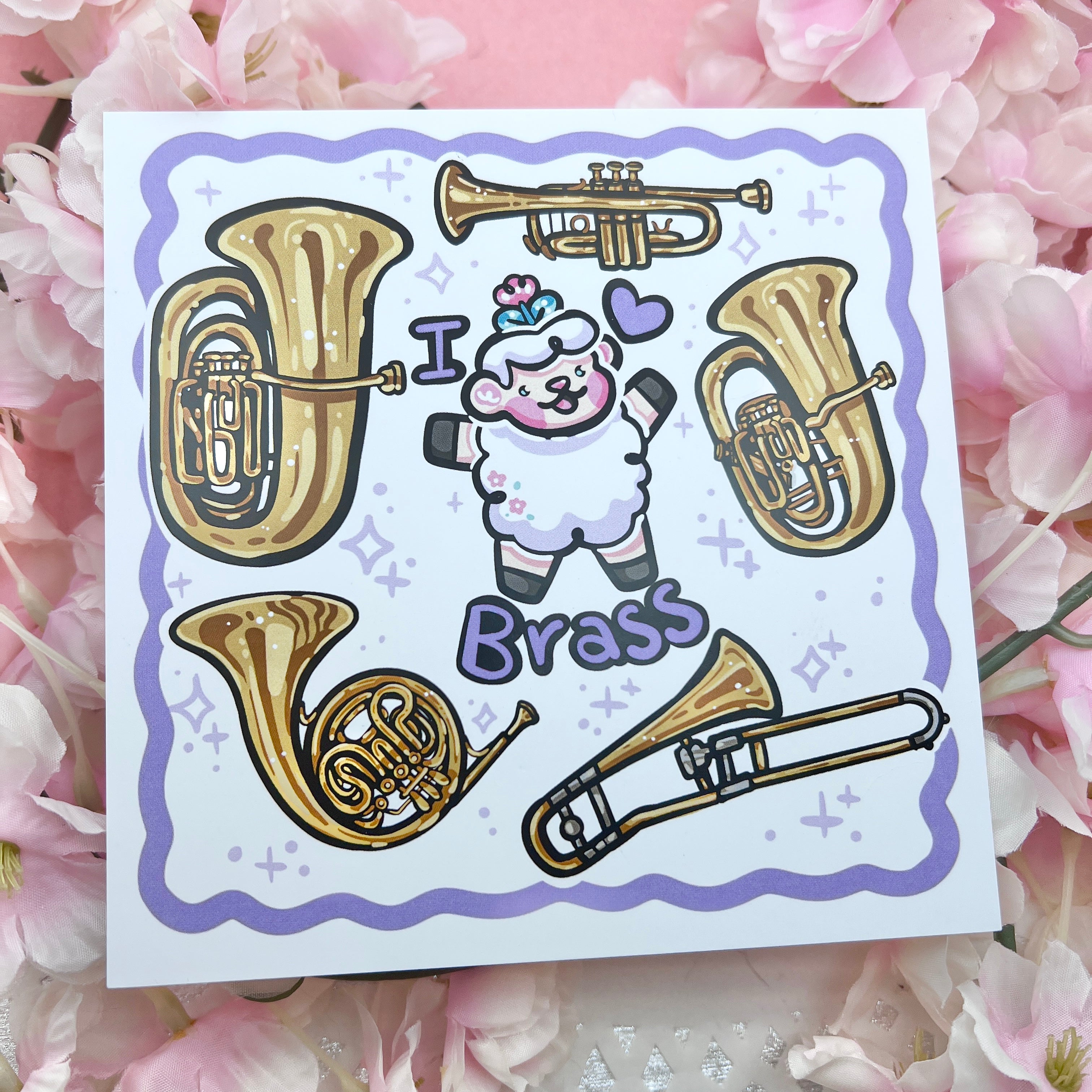 "I Love Brass!" Instruments Sprout ~ Print