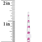 8G Clear Acrylic Glitter Purple Skull Confetti Taper