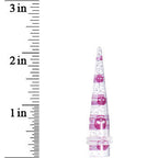 00G Clear Acrylic Glitter Purple Skull Confetti Taper