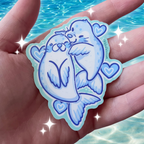 Kissing Seals ~ Sticker