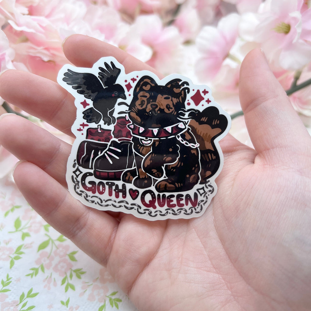 Goth Queen Tortie ~ Sticker