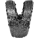 Hammered Black Gem Adjustable Ring