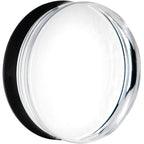 44mm Clear Black Acrylic Mirror Split Saddle Plug