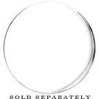 44mm Clear Black Acrylic Mirror Split Saddle Plug