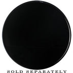 44mm Clear Black Acrylic Mirror Split Saddle Plug