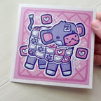 Patchwork Cow ~ Shimmer Print