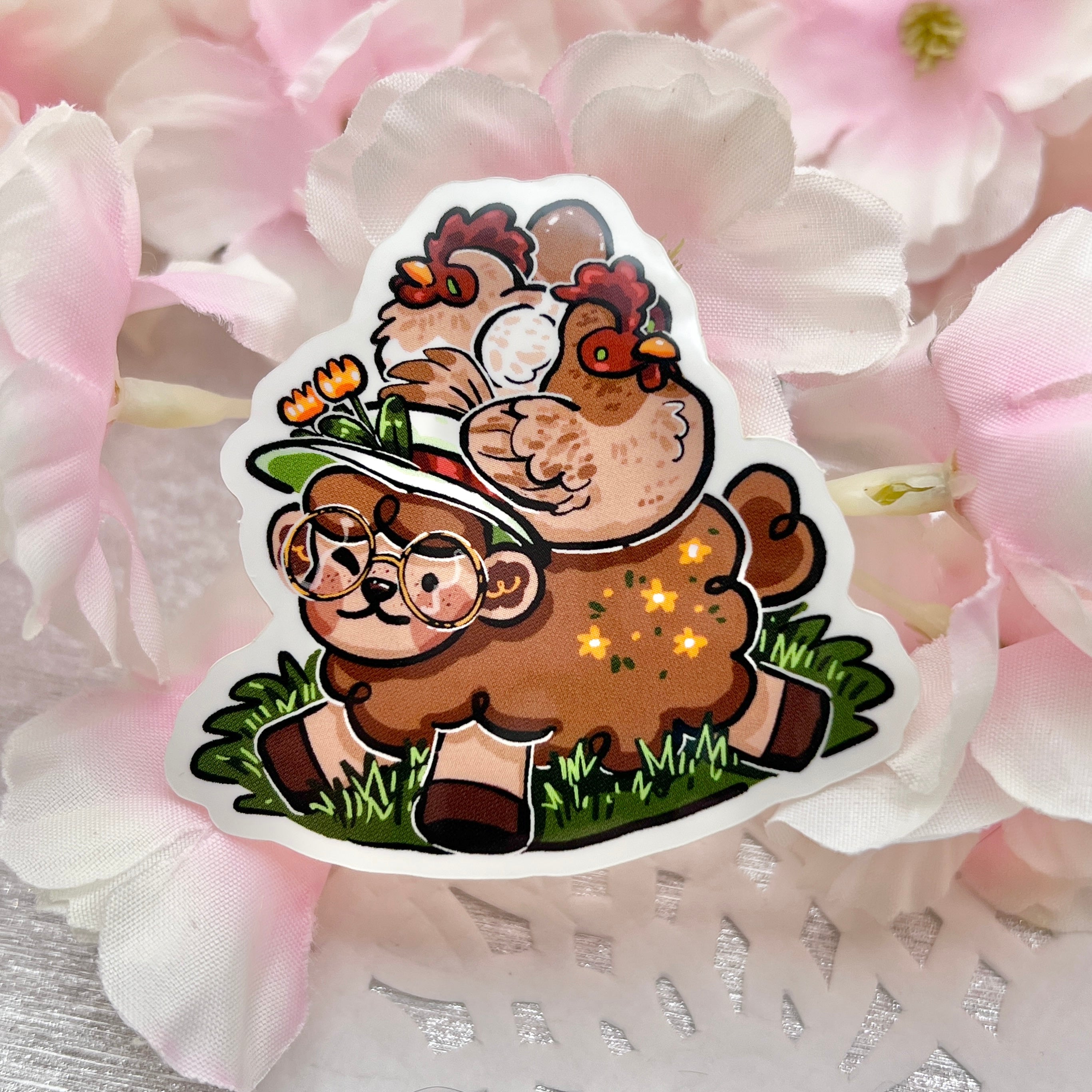 Chicken Stack Sage Sheep ~ Sticker