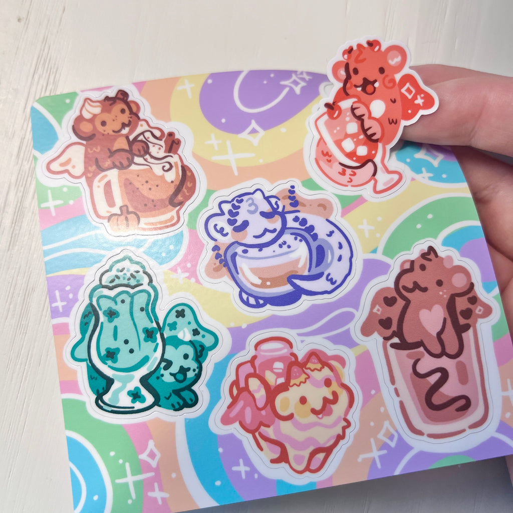 Drink Dragons ~ Sticker Sheet