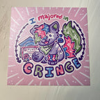 I Majored in CRINGE Sparkledog ~ Shimmer Print