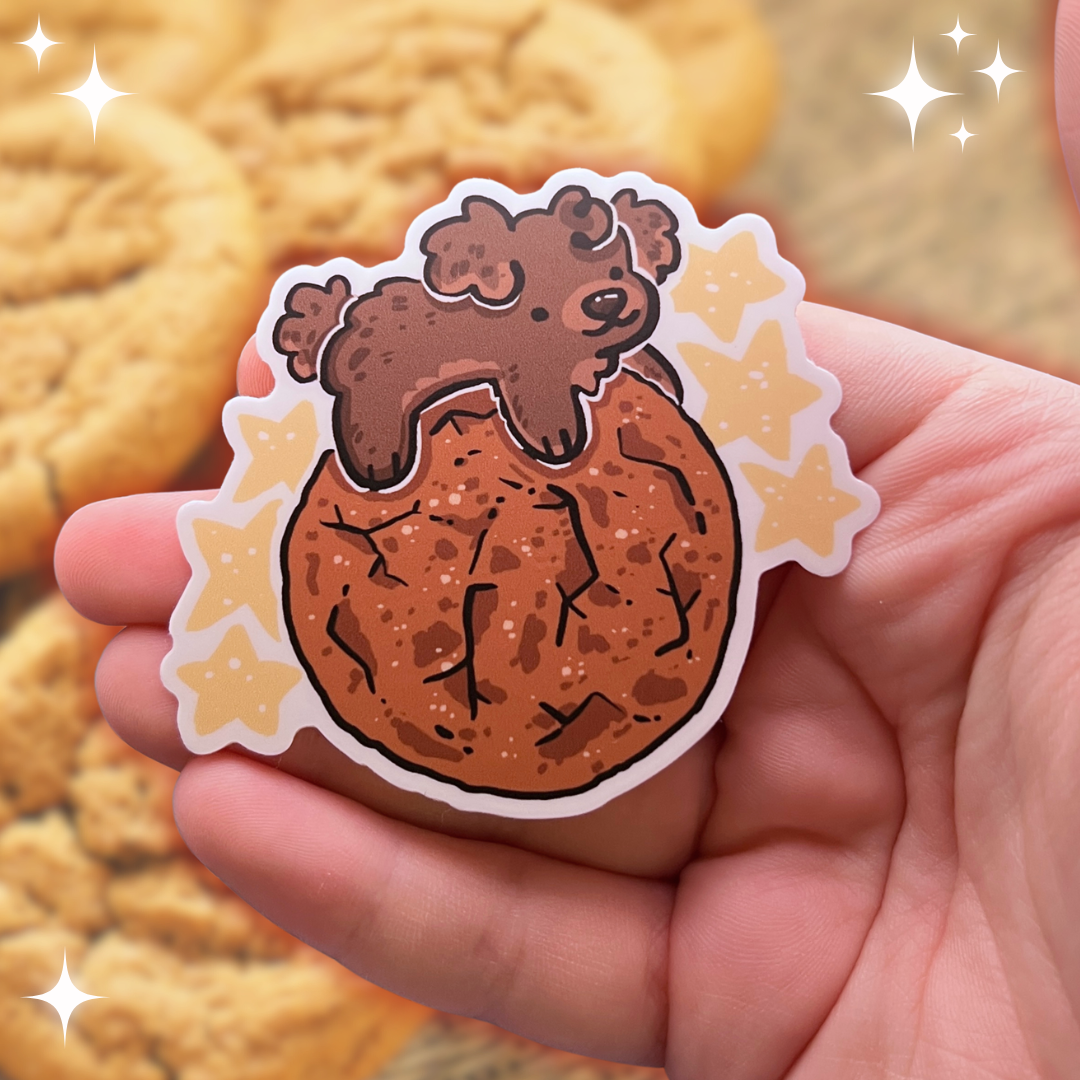 Gingersnap Cookie Puppy ~ Sticker