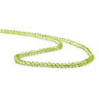 3mm Peridot Beads Faceted Round Beads 16 inch