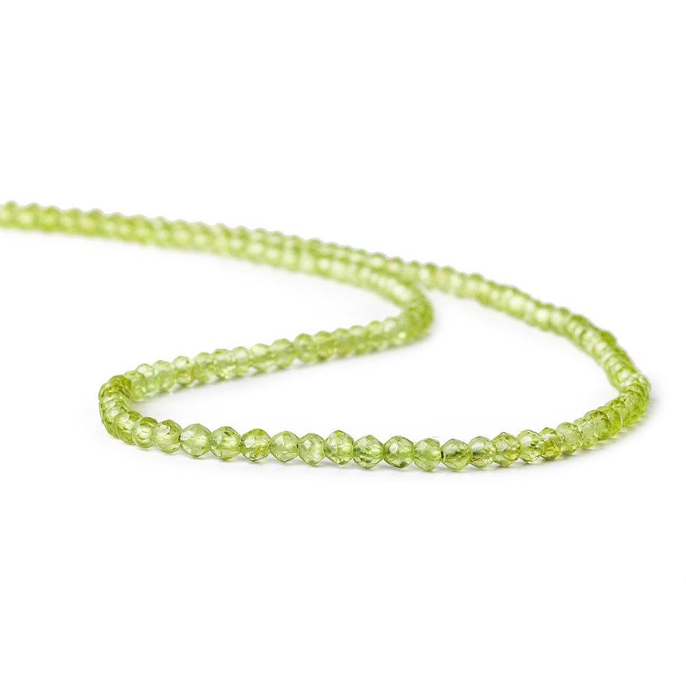 3mm Peridot Beads Faceted Round Beads 16 inch