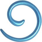 8G Azure Blue Metallic Pearl Acrylic Spiral Taper