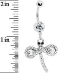 Crystalline Gem Fancy Wing Dragonfly Belly Ring