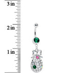 Sparkling Pineapple Belly Ring