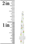 6G Clear Acrylic Glitter Cherry Confetti Taper