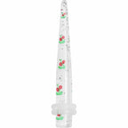 4G Clear Acrylic Glitter Cherry Confetti Taper
